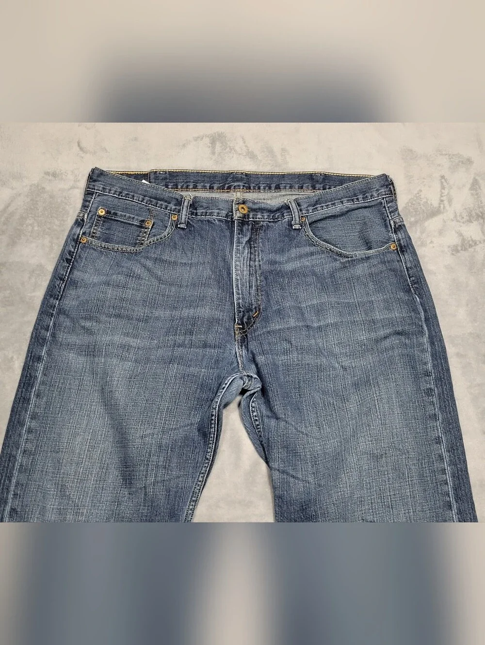 Levi's 569 Loose Straight Fit Denim Jeans Men's 38x32 Blue Med Wash